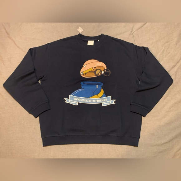 KITH x INVISIBLE FRIENDS CREWNECK NOCTURNAL - Picture 2 of 4